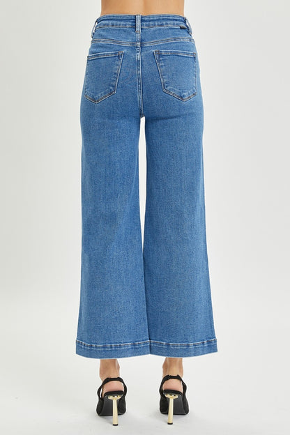 RISEN - Full Size High Rise Wide Leg Jeans