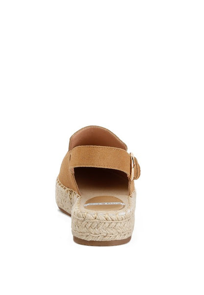 AFFIE Suede Slingback Strap Espadrilles