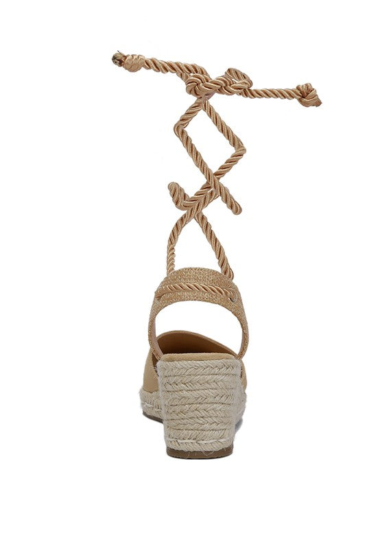 AIDEN Lace-Up Crochet Espadrilles