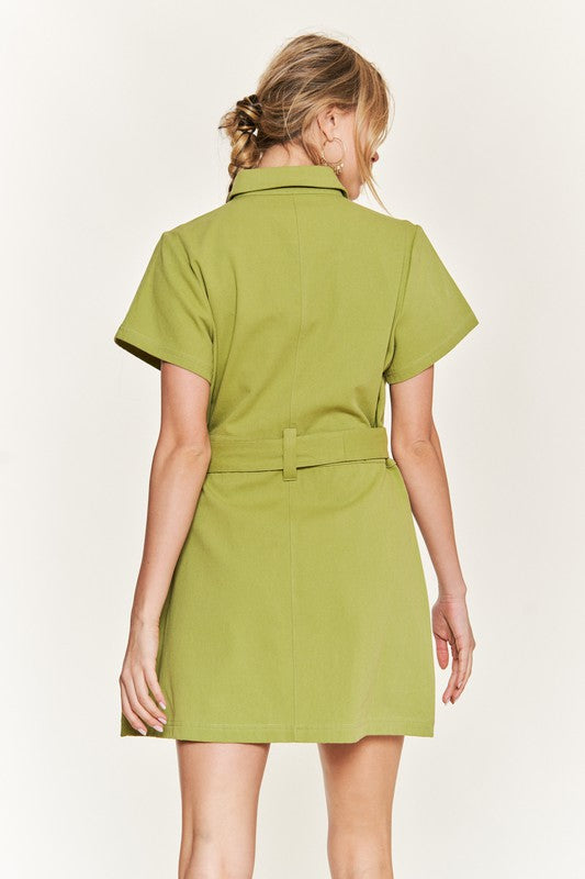 Jade By Jane Belted Mini Dress