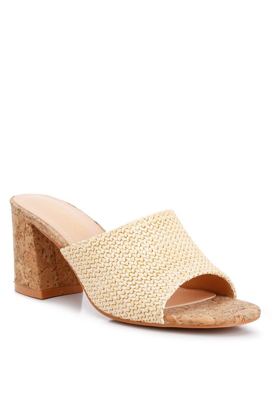 ADDIE Block Heel Slip-on Sandals