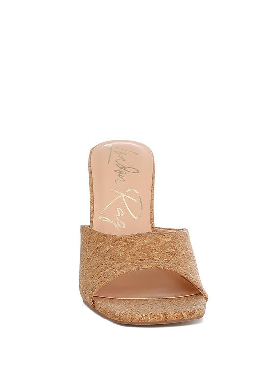 SHILOY Cork Wedge Sandals