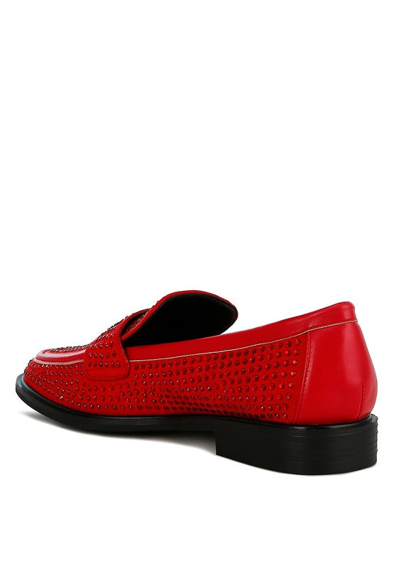 HOBBS Rhinestone Studded Loafers