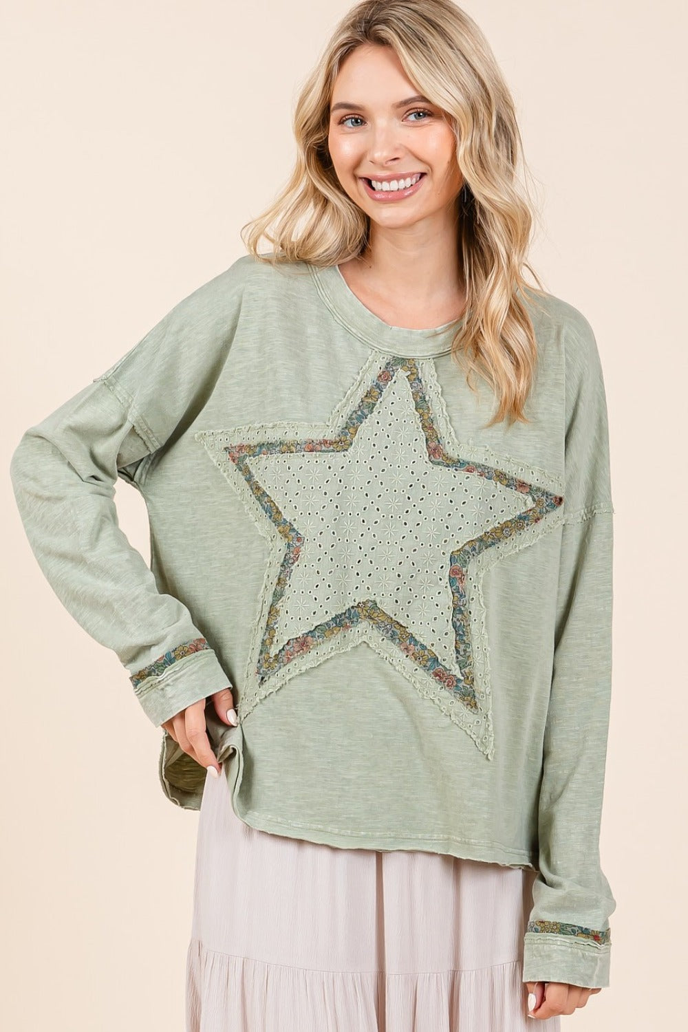 Mittoshop Mineral Wash Star Patch T-Shirt