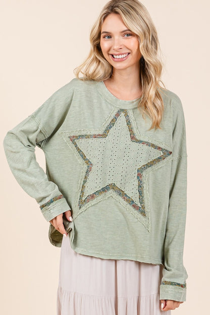 Mittoshop Mineral Wash Star Patch T-Shirt