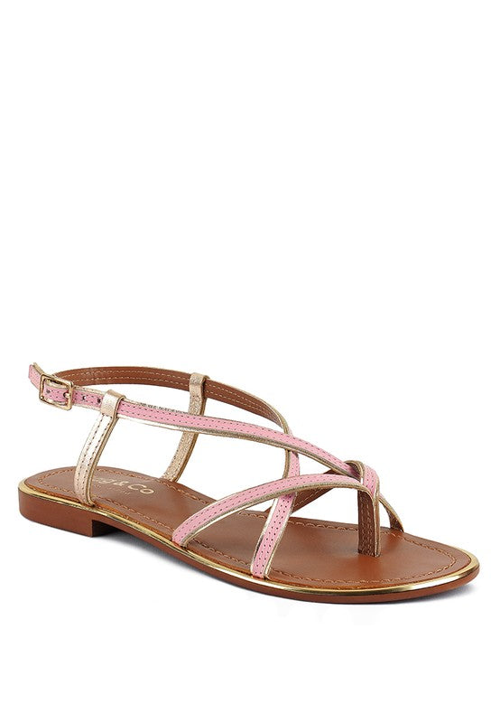 PHEBOE Strappy Flat Sandals