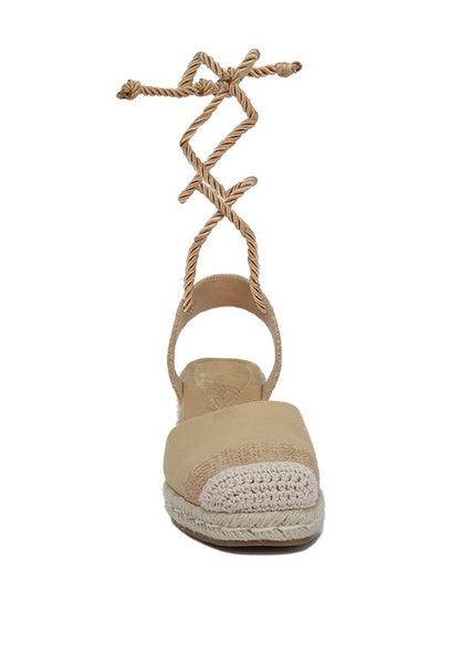 AIDEN Lace-Up Crochet Espadrilles