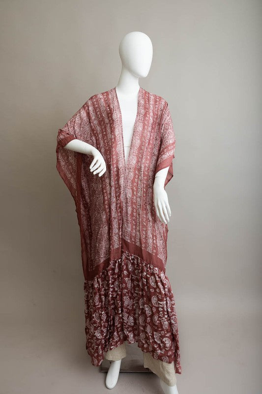 Paisley Tapestry Free Flowing Kimono