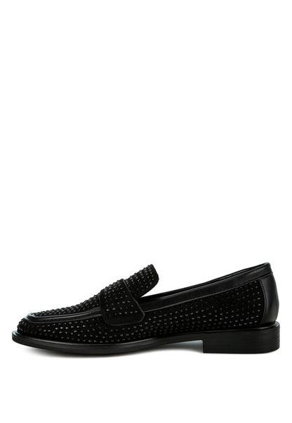 HOBBS Rhinestone Studded Loafers