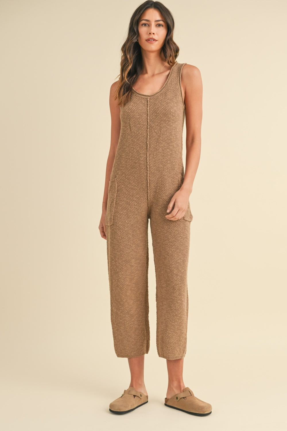 MABLE Knit Crop Jumpsuit