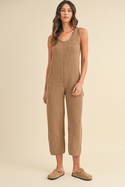 MABLE - Knit Crop Jumpsuit