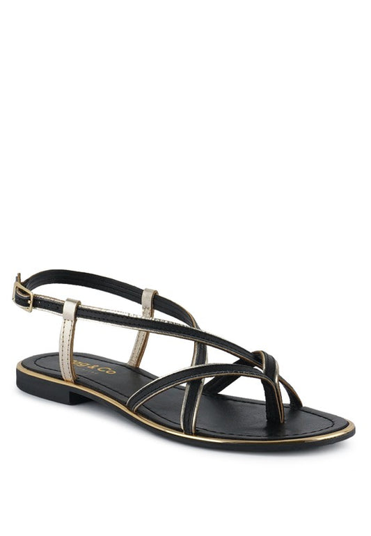 PHEBOE Strappy Flat Sandals