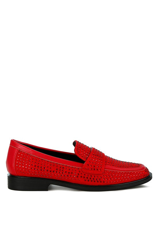 HOBBS Rhinestone Studded Loafers