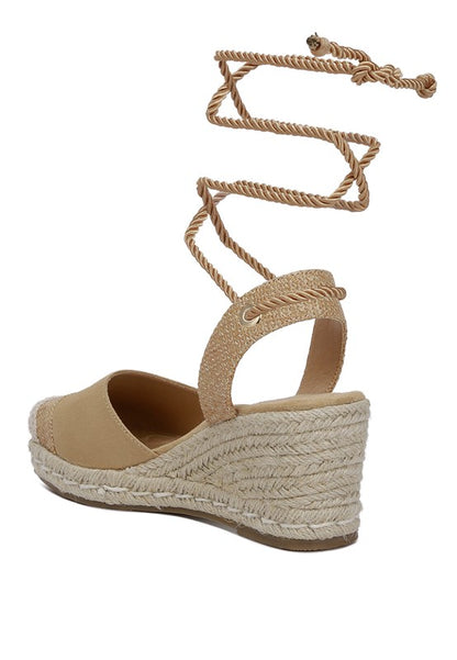 AIDEN Lace-Up Crochet Espadrilles