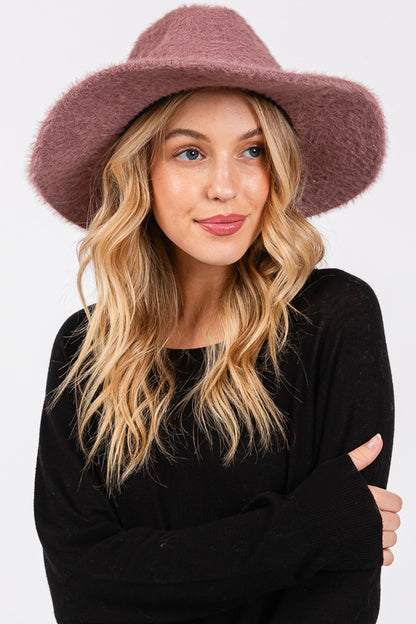 Fuzzy Winter Fedora Hat