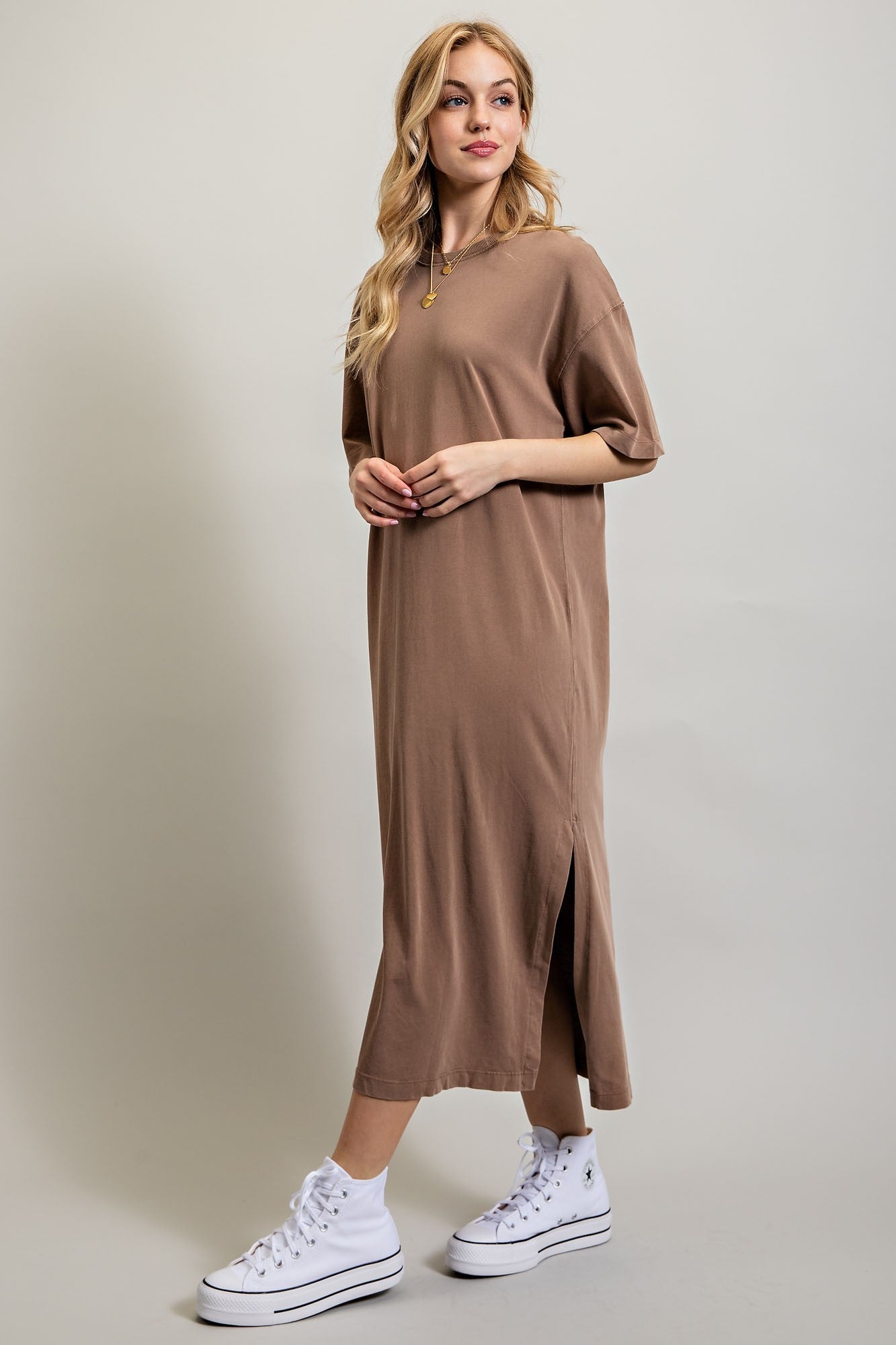 Sweet Generis - Vented Heavy Cotton Washed Dress