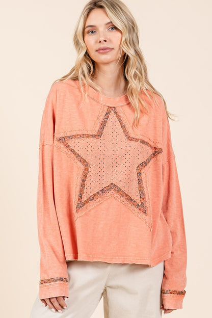 Mittoshop Mineral Wash Star Patch T-Shirt