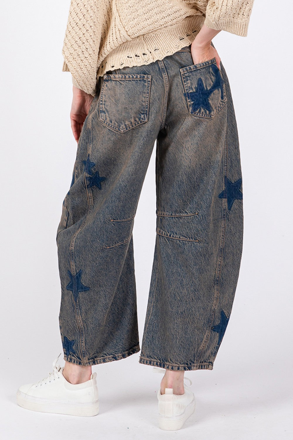 SAGE + FIG - Star Barrel Style Jeans