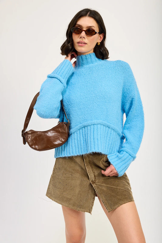 Turtleneck Boxy Sweater