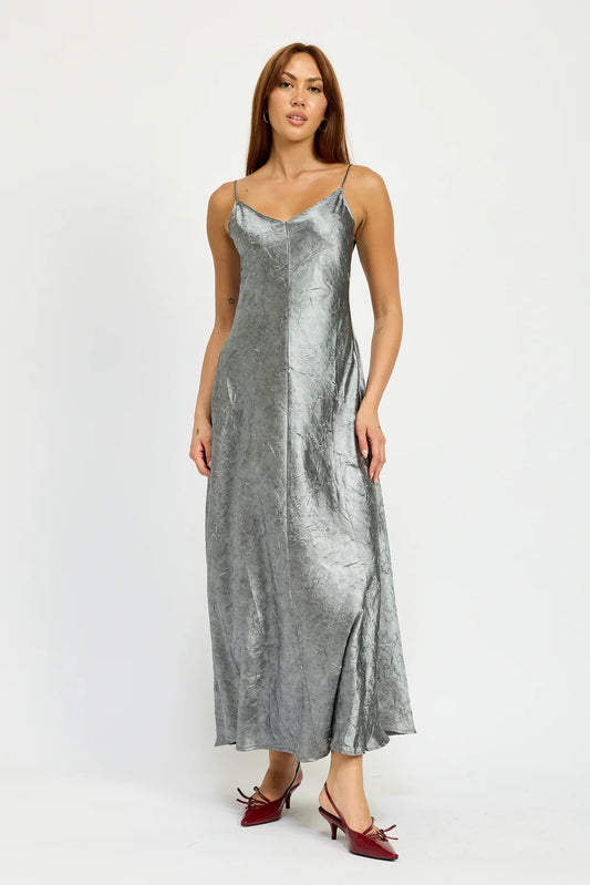 Crushed Velvet Maxi Dress