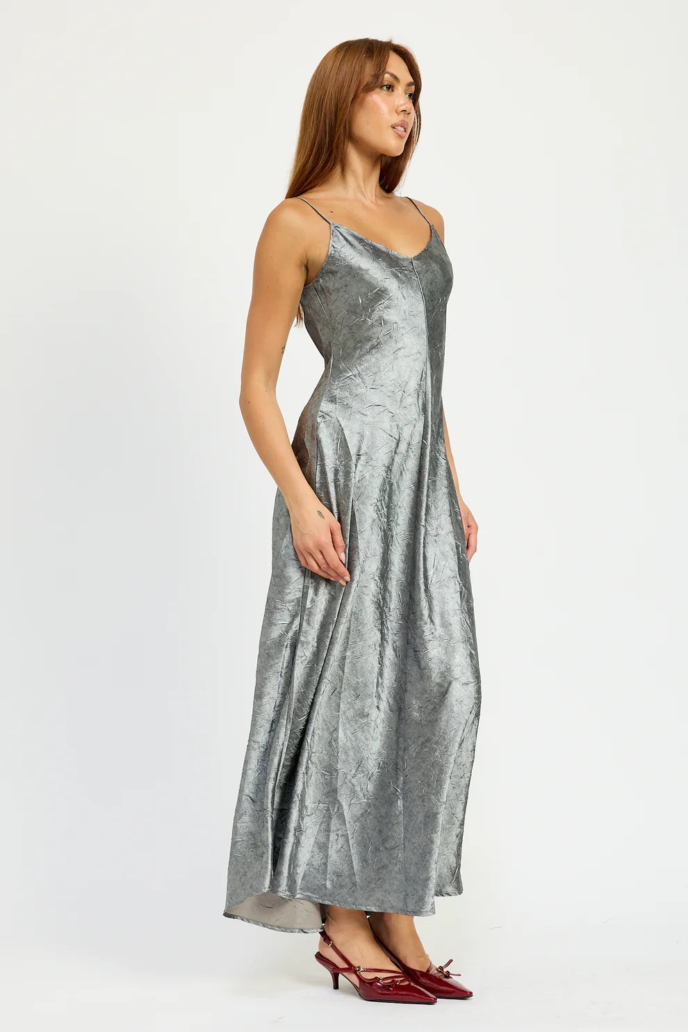 Crushed Velvet Maxi Dress