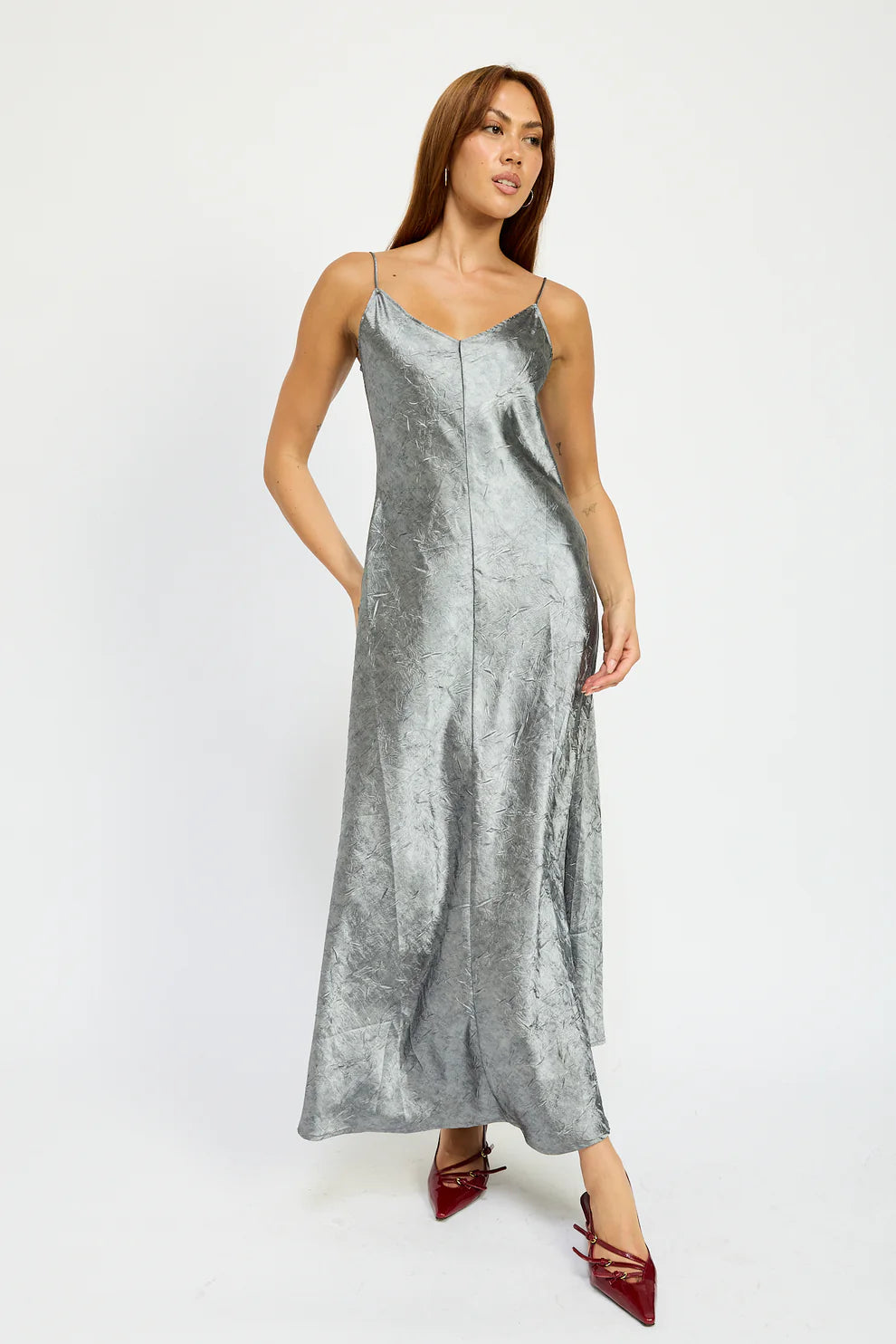 Crushed Velvet Maxi Dress