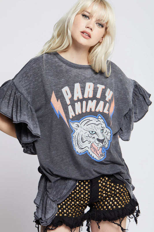 Party Animal Ruffle Tee