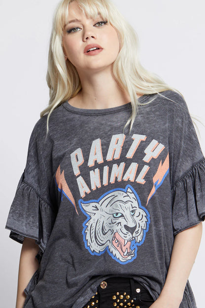 Party Animal Ruffle Tee