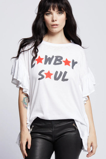 Recycled Karma - Cowboy Soul Ruffle Tee