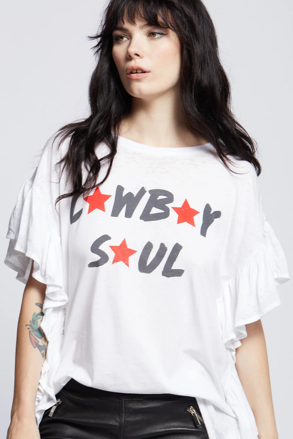 Recycled Karma - Cowboy Soul Ruffle Tee