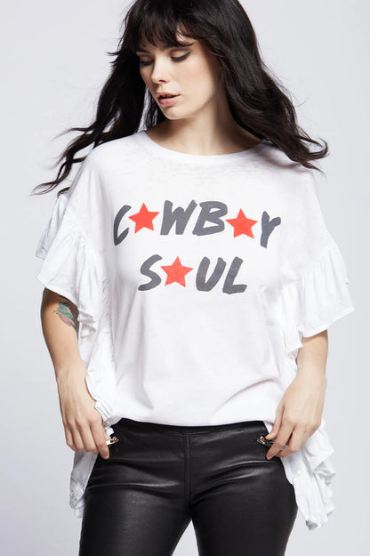 Recycled Karma - Cowboy Soul Ruffle Tee