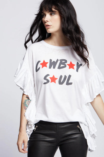 Recycled Karma - Cowboy Soul Ruffle Tee