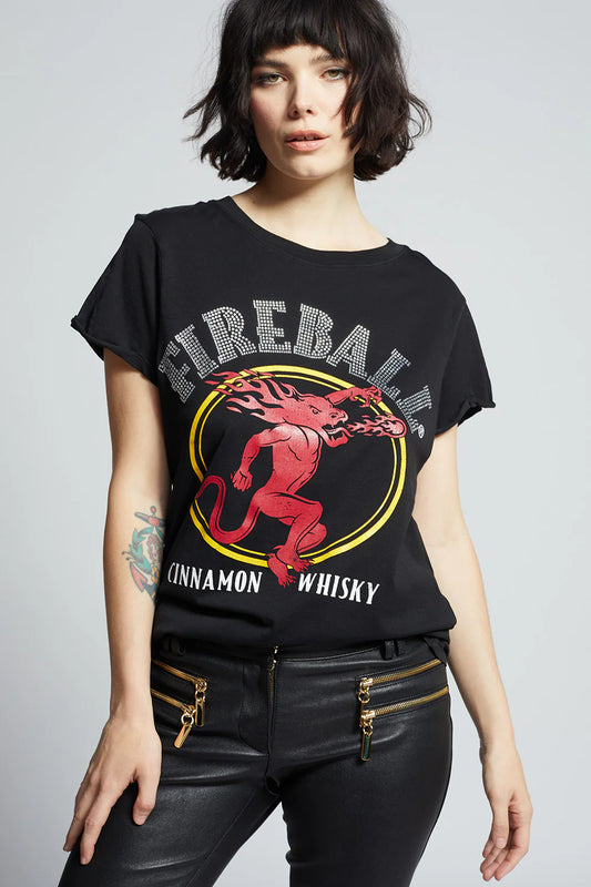 Fireball Rhinestone Graphic Tee