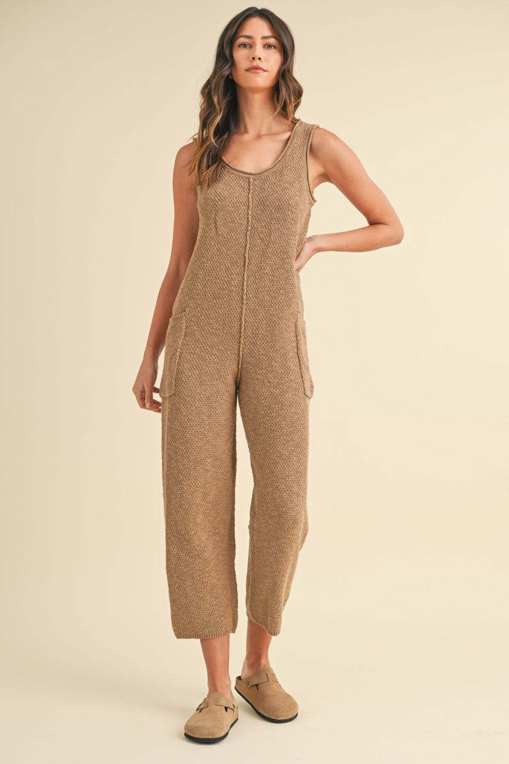 MABLE Knit Crop Jumpsuit