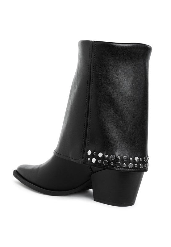 MARIACHI Stud Embellished Fold Over Boots