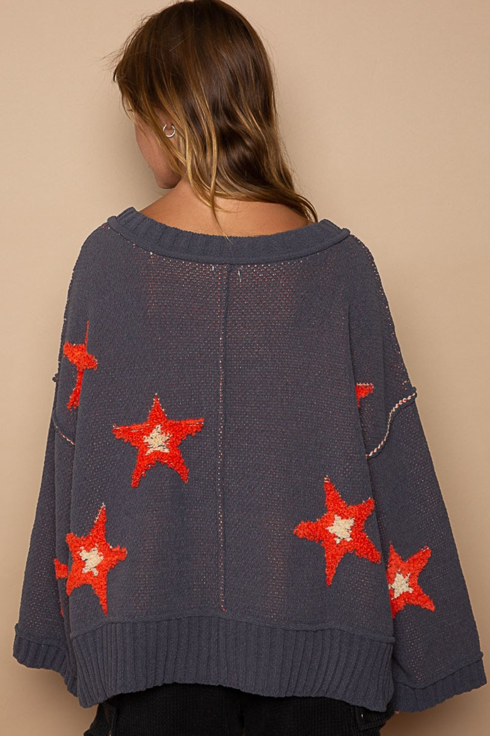 POL Star Patch Sweater