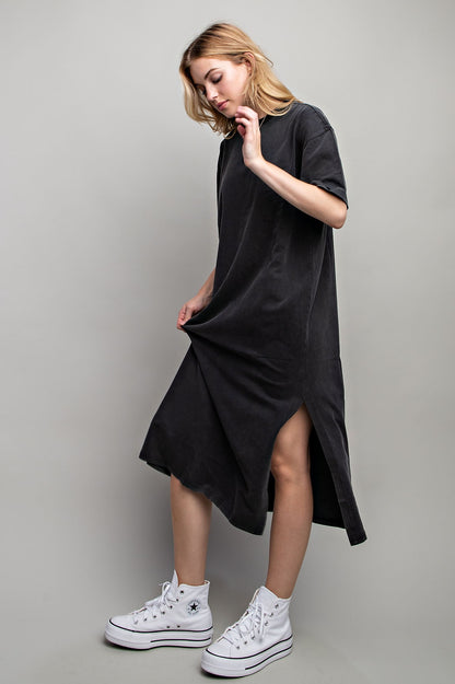 Sweet Generis - Vented Heavy Cotton Washed Dress