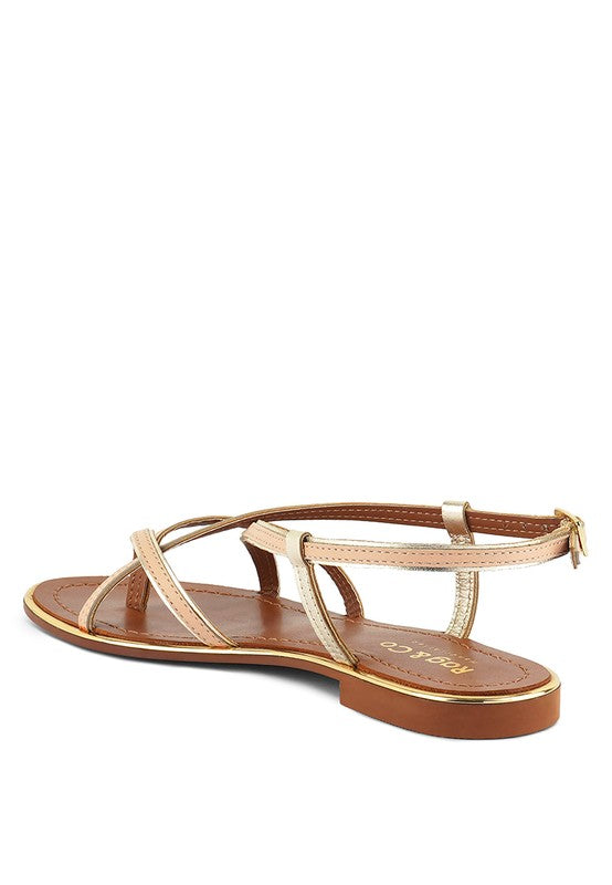 PHEBOE Strappy Flat Sandals