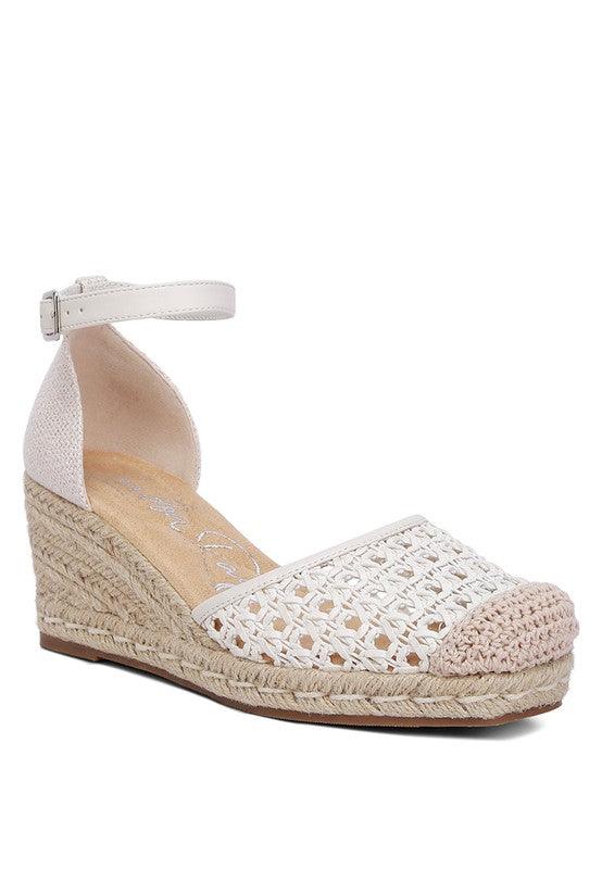 MASON Pin Buckle Wedge Heel Espadrilles