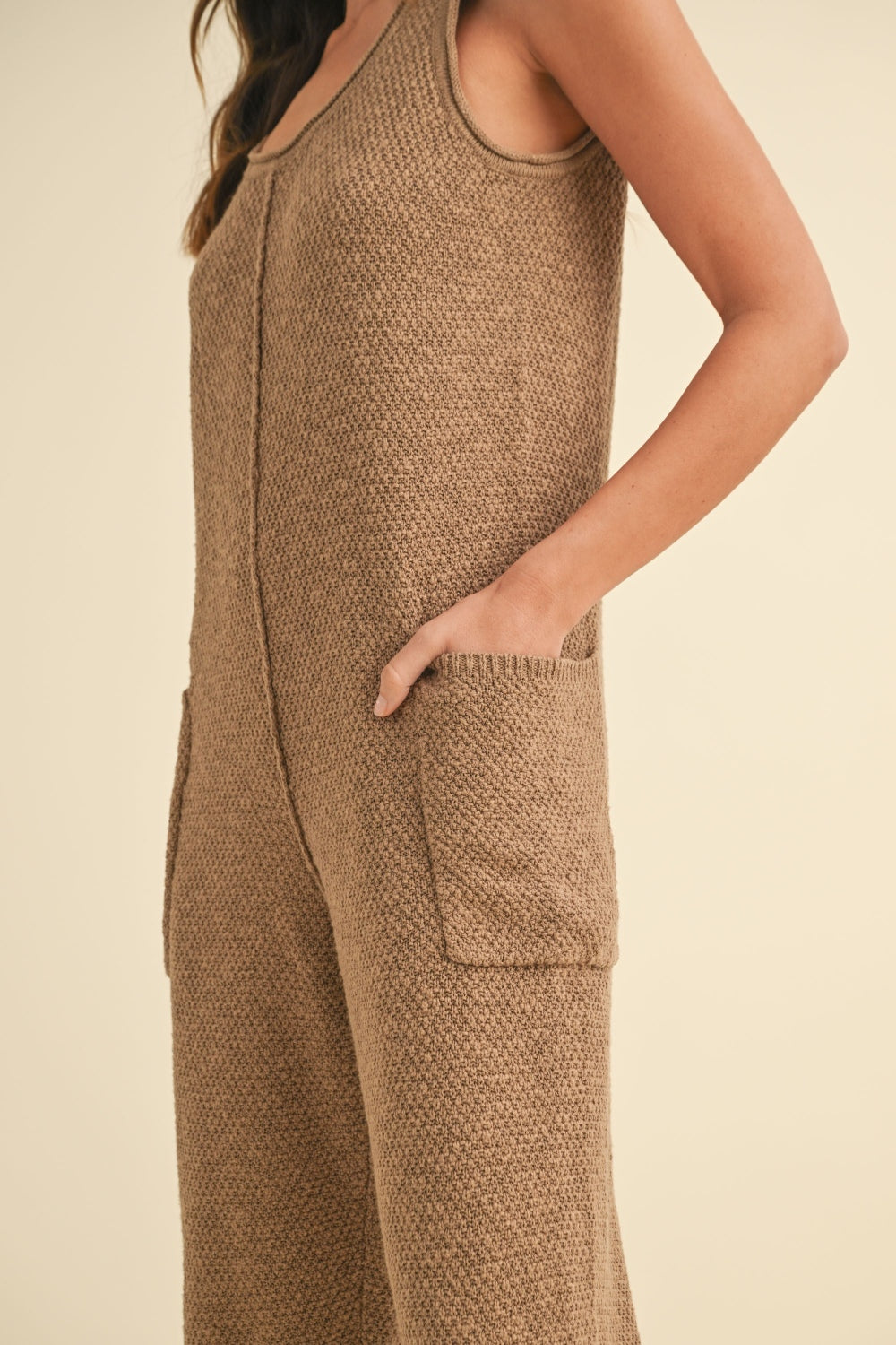 MABLE Knit Crop Jumpsuit