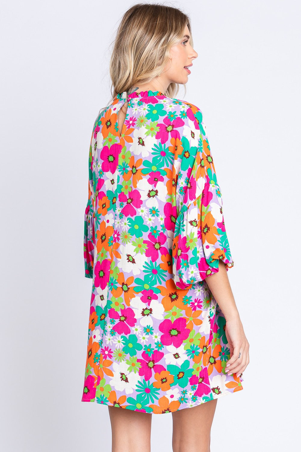 GeeGee Full Size Floral Mini Dress