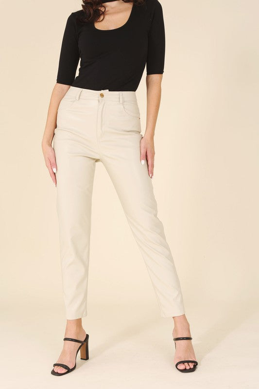 Lilou Vegan Leather Pants