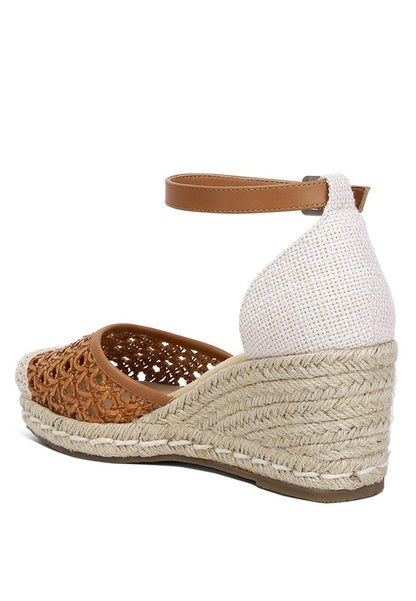 MASON Pin Buckle Wedge Heel Espadrilles