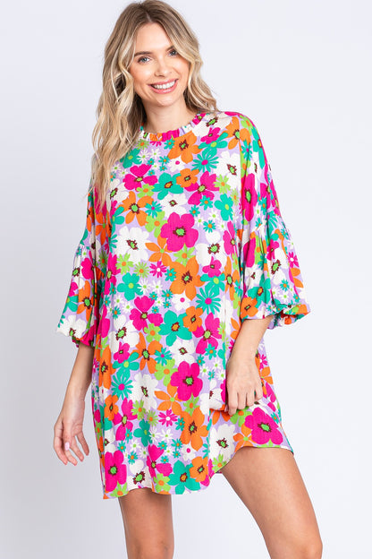 GeeGee - Full Size Floral Mini Dress