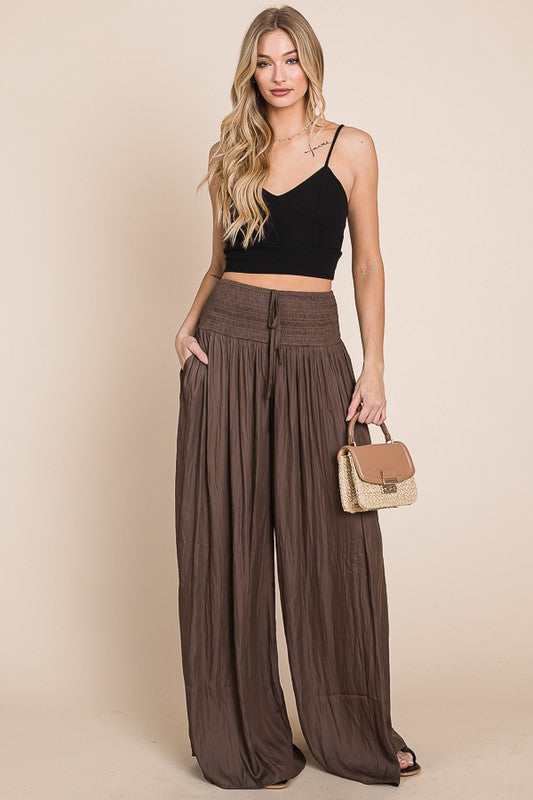 Jade By Jane Plus Size - Ruche Waisted Resort Pants