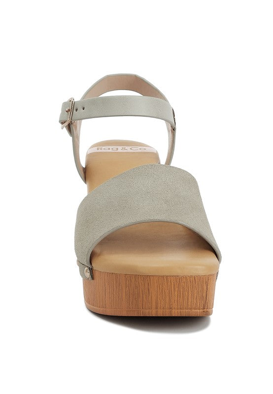 DANIELA Suede High Block Sandals