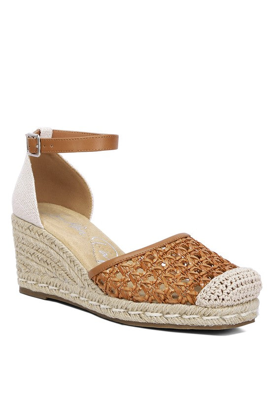 MASON Pin Buckle Wedge Heel Espadrilles