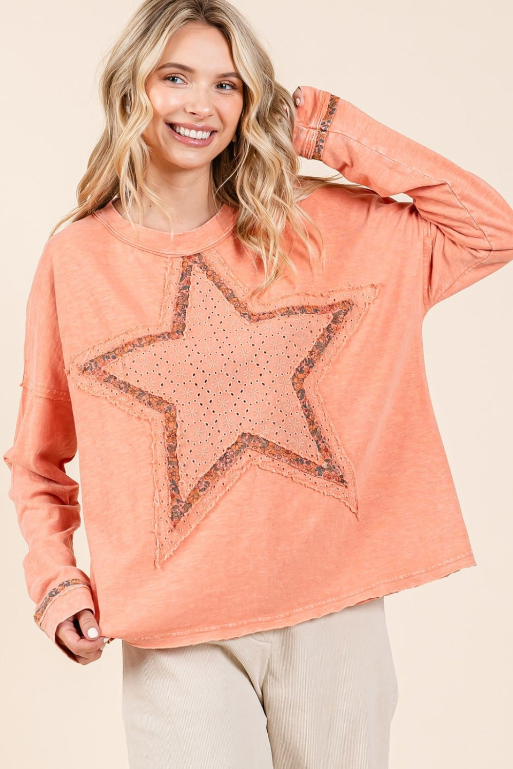 Mittoshop Mineral Wash Star Patch T-Shirt