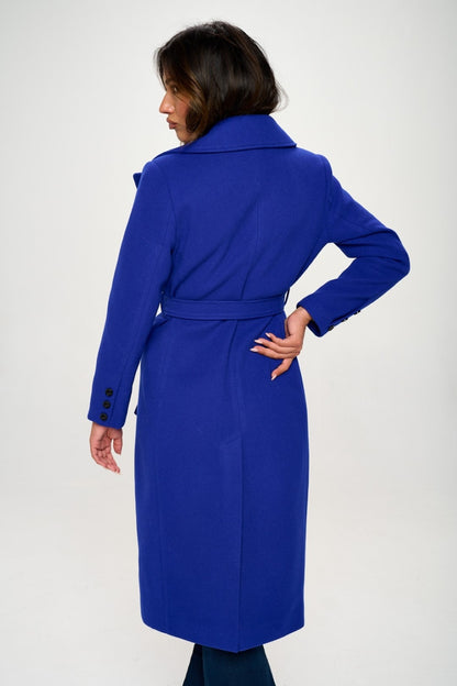 Coalition LA Double-Breasted Vegan Wool Coat