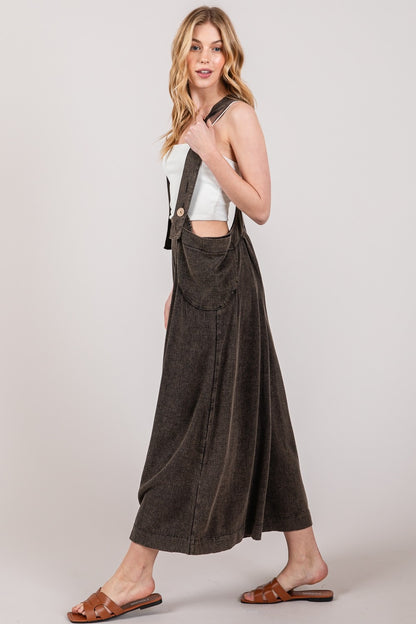 SAGE+FIG - Full Size Wide Leg Overalls